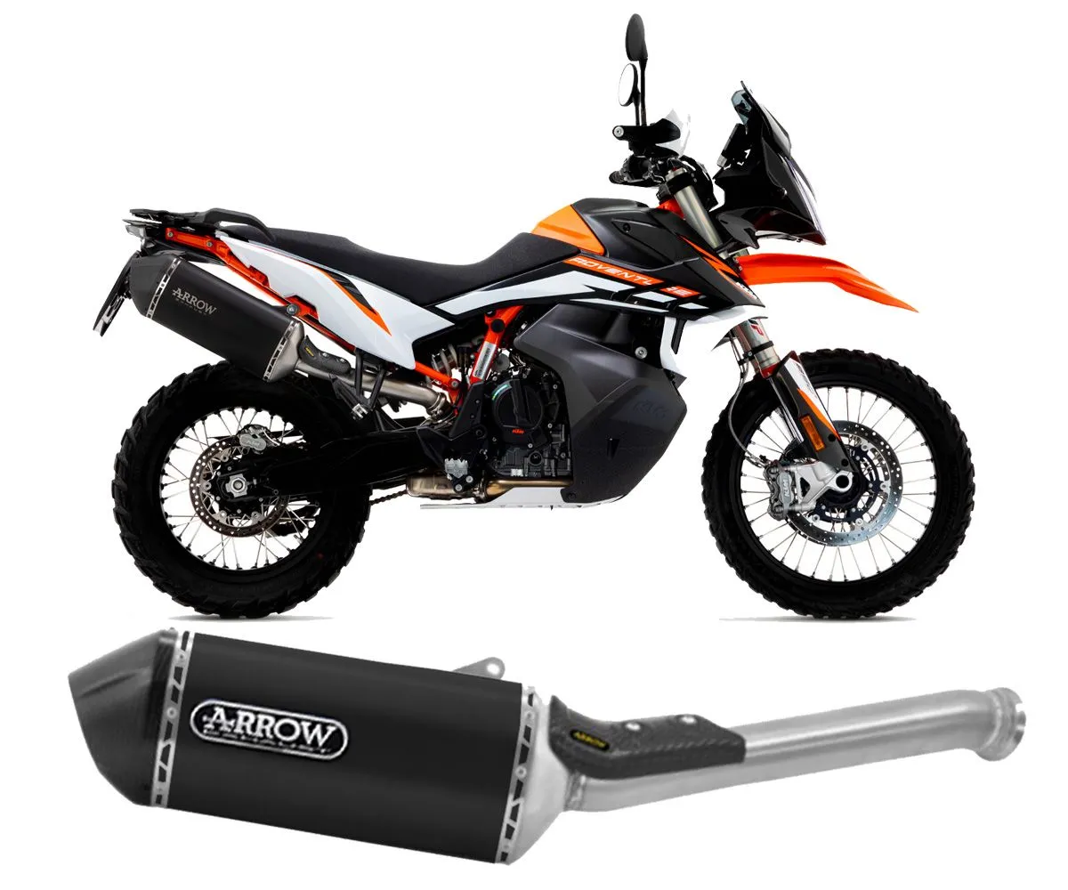 Terminale Scarico Arrow Sonora Titanio Nero Ktm 890 Adventure R 2021 > 2024-72508SKN-289448