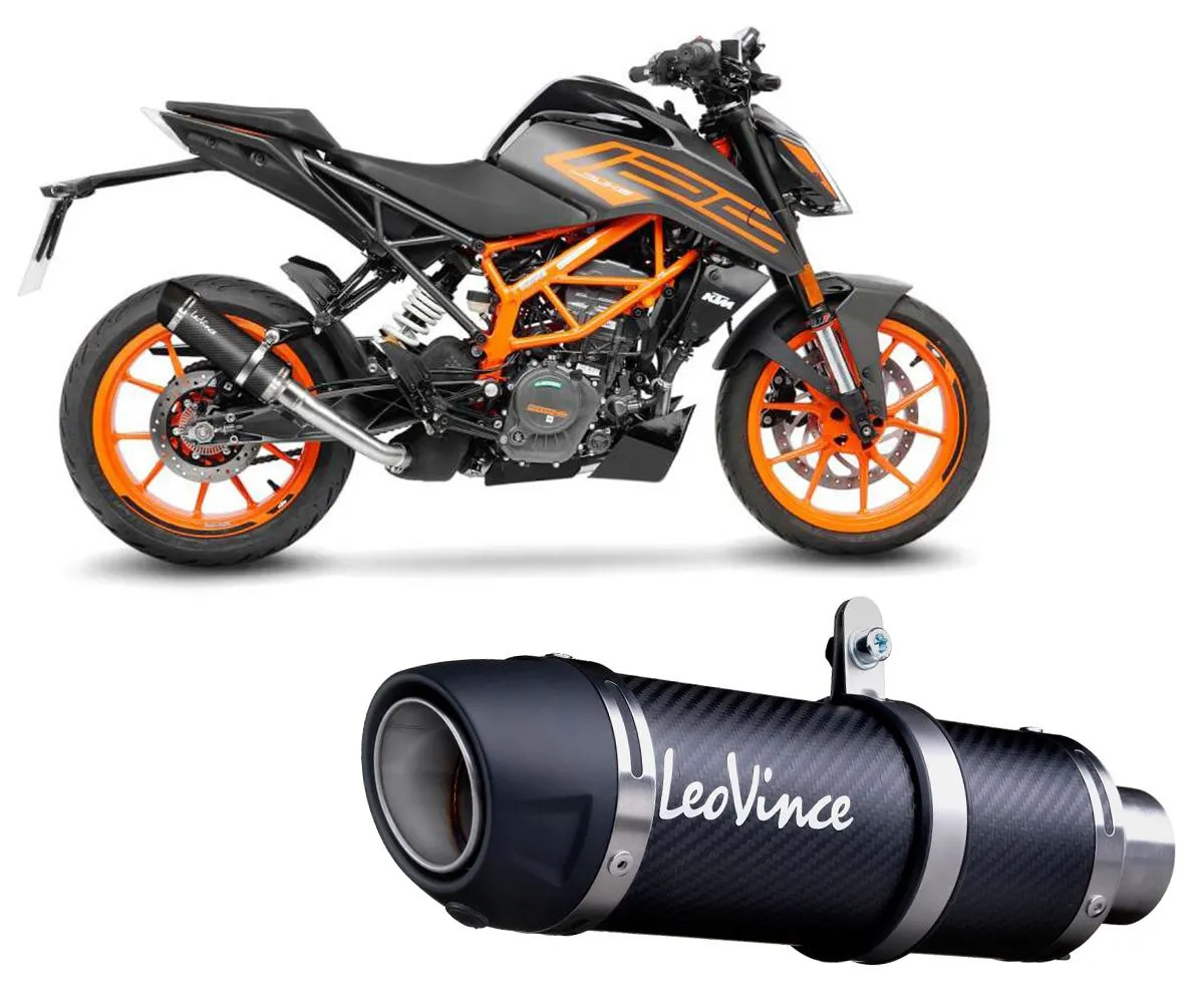 Terminale Di Scarico Leovince Gp Corsa Evo Per Ktm Duke 125 2021 > 2023-3399E-299985