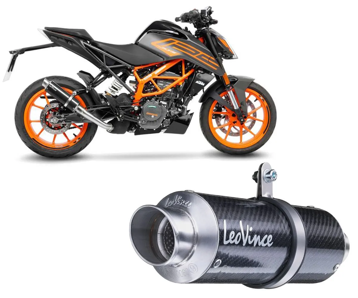 Terminale Di Scarico Leovince Gp Corsa Per Ktm Duke 125 2021 > 2023-3399-299984