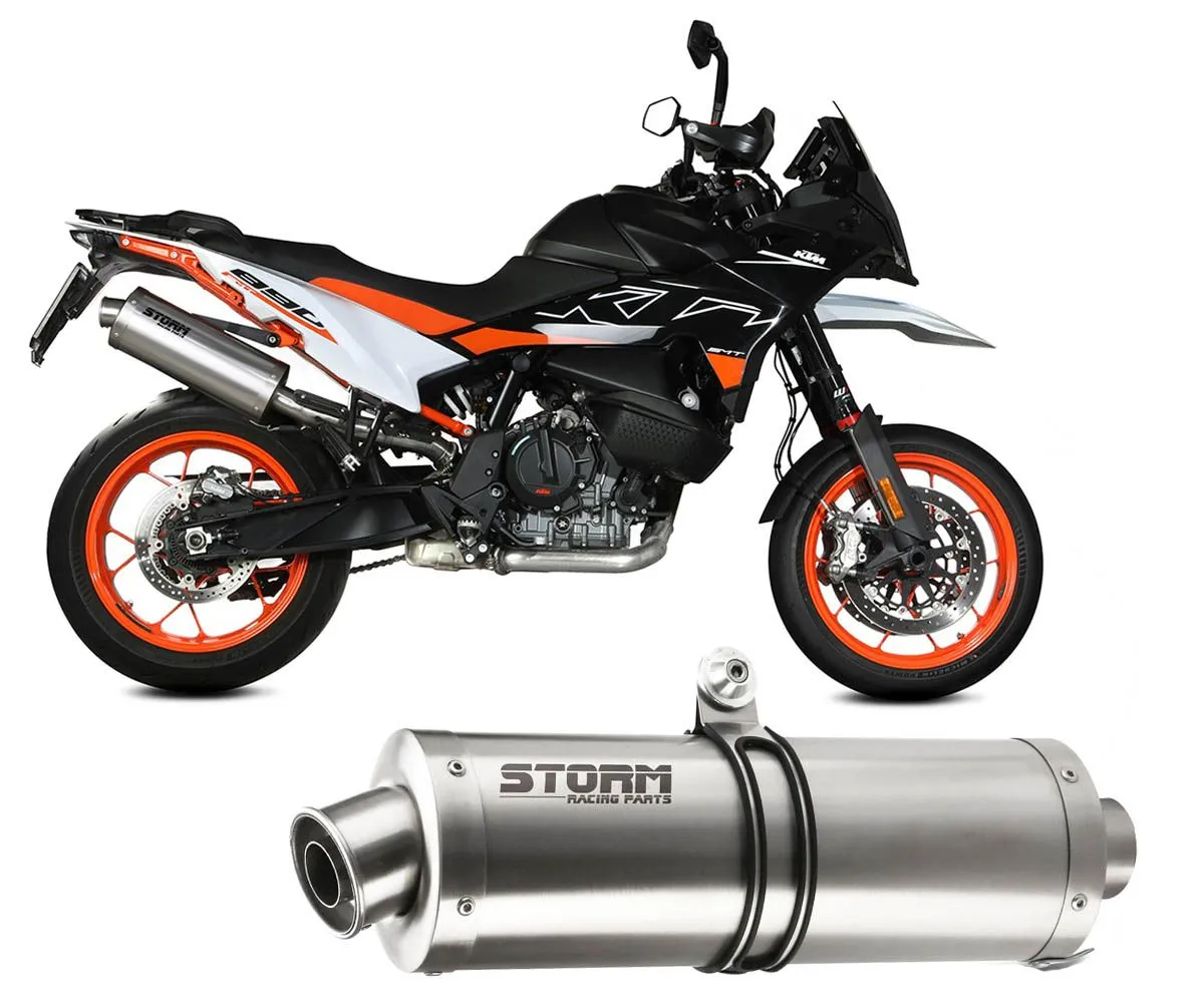 Terminale Scarico Storm By Mivv Oval Acciaio Inox Ktm 890 Smt 2023 > 2024-74.KT.021.LX2-386471