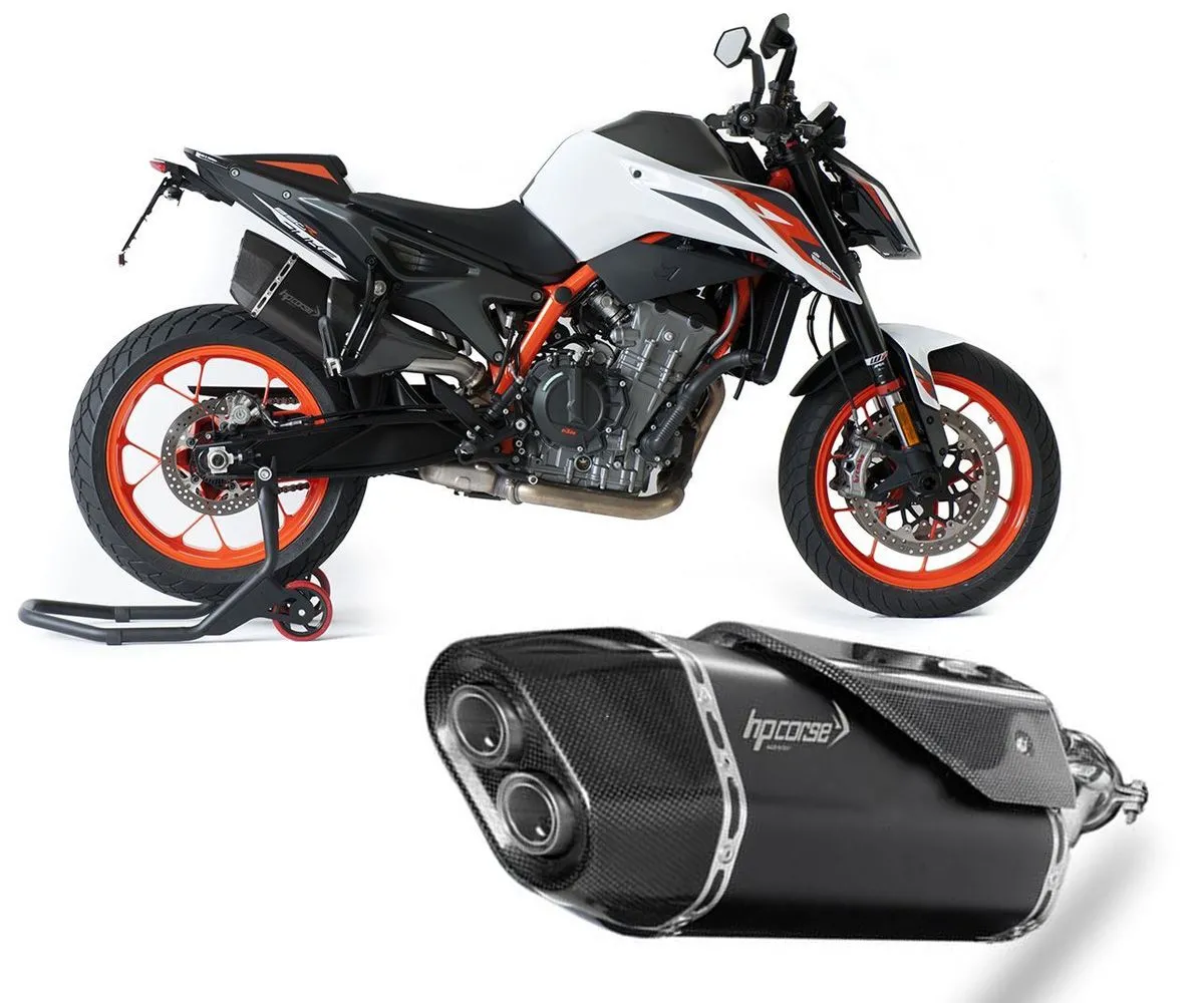 Terminale Scarico Hp Corse Sp-3 Carbon Short 230 Ceramizzato Black Ktm 890 Duke R 2020 > 2022-KTSP3SR89DC-AB-288854
