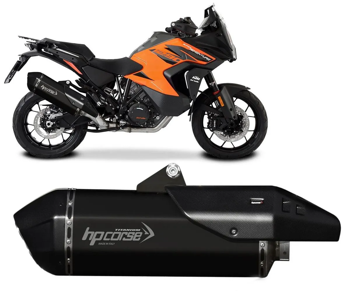 Terminale Di Scarico Hp Corse Sps Carbon Rr Black Titanium Ktm 1290 Su Adventure 2021 > 2024-KTSPSRR1023C-AB-300274