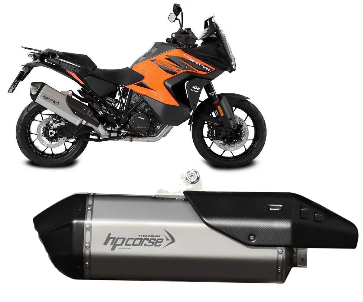 Terminale Di Scarico Hp Corse Sps Carbon Rr Titanium Ktm 1290 Su Adventure 2021 > 2024-KTSPSRR1023T-AB-300273