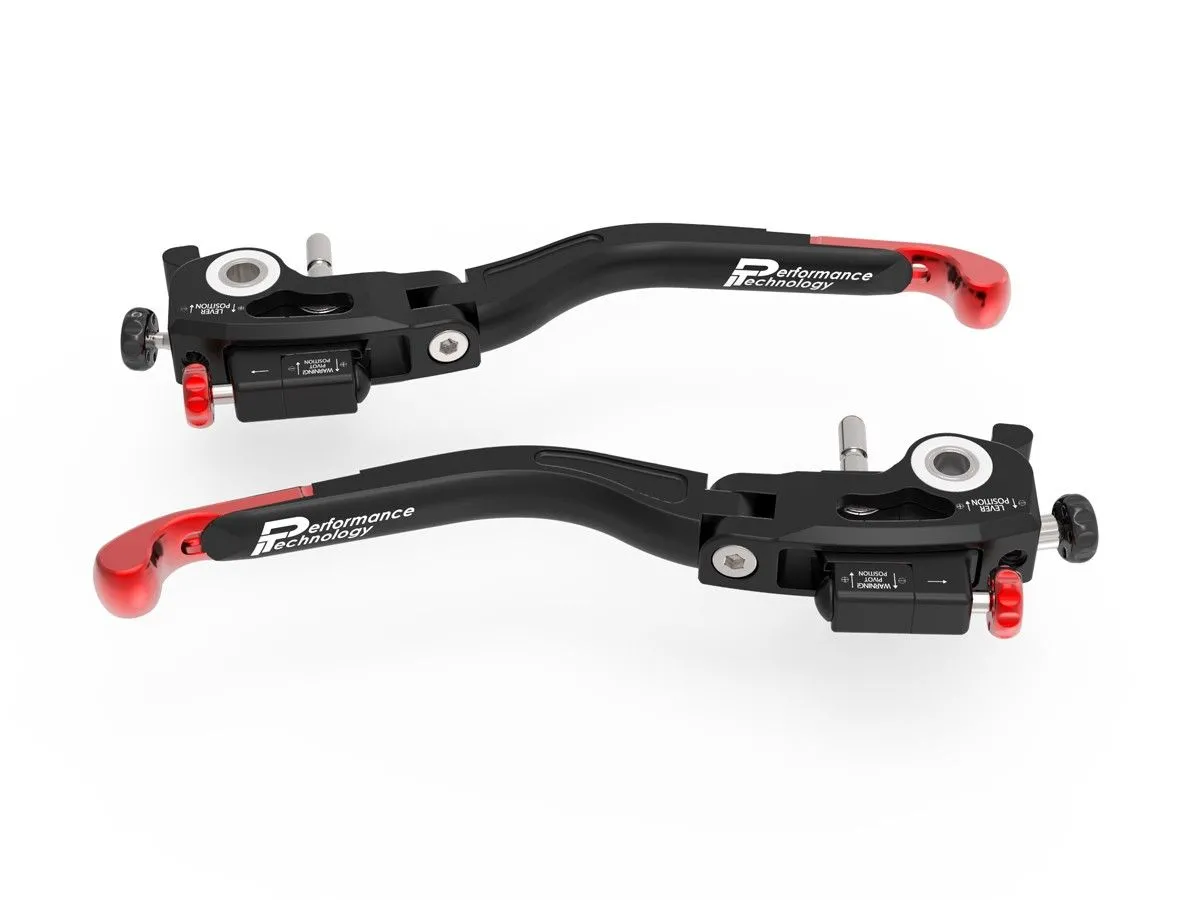 Leve Freno / Frizione Regolabili Doppia Regolazione Rosso Ducabike Dbk Per Ducati 848 2007 > 2013-L01A-302198