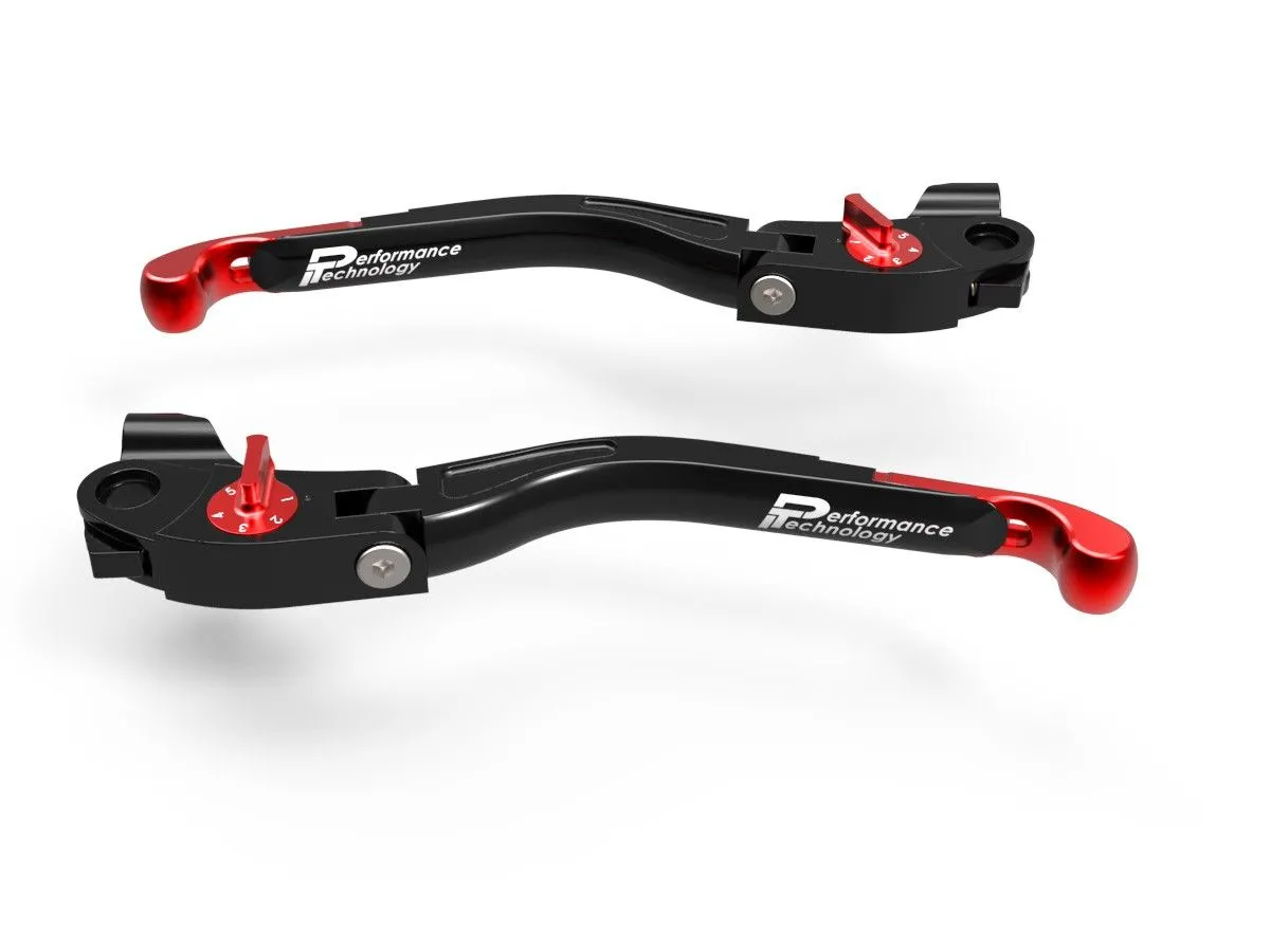 Leve Freno / Frizione Regolabili Eco Gp 2 Nero-rosso Ducabike Dbk Per Ducati Multistrada 620 2005 > 2007-LEA03A-305736