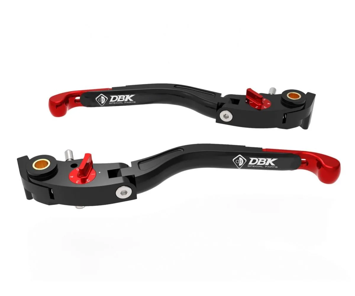 Leve Freno / Frizione Regolabili Eco Gp 2 Nero-rosso Ducabike Dbk Per Ducati Panigale V4 2018 > 2025-LEA16A-305194