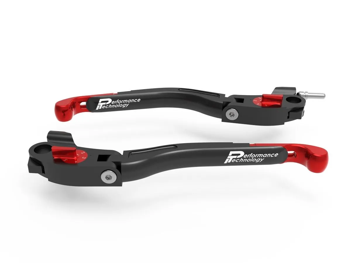 Leve Freno / Frizione Regolabili Eco Gp 2 Nero-rosso Ducabike Dbk Per Ducati Scrambler 1100 2018 > 2020-LEA21A-321995