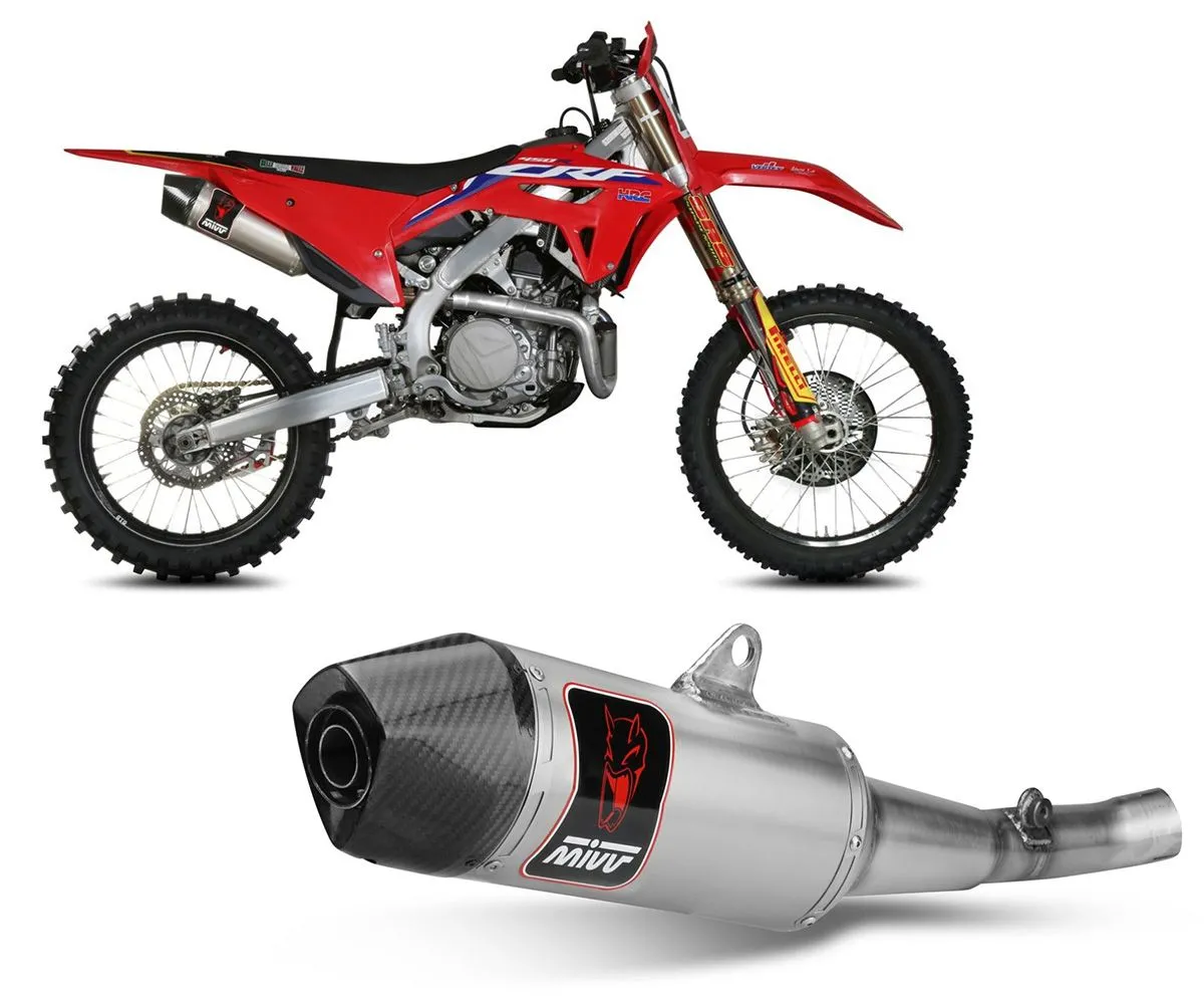 Terminale Di Scarico Mivv Str-1 Titanio Honda Crf 450 2021 > 2022-M.HO.034.S4C-289554