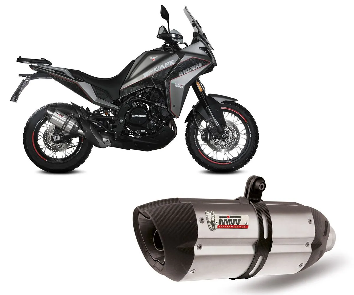 Terminale Di Scarico Mivv Suono Inox E5 Per Moto Morini X-cape 2021 > 2024-MM.001.L7-289604
