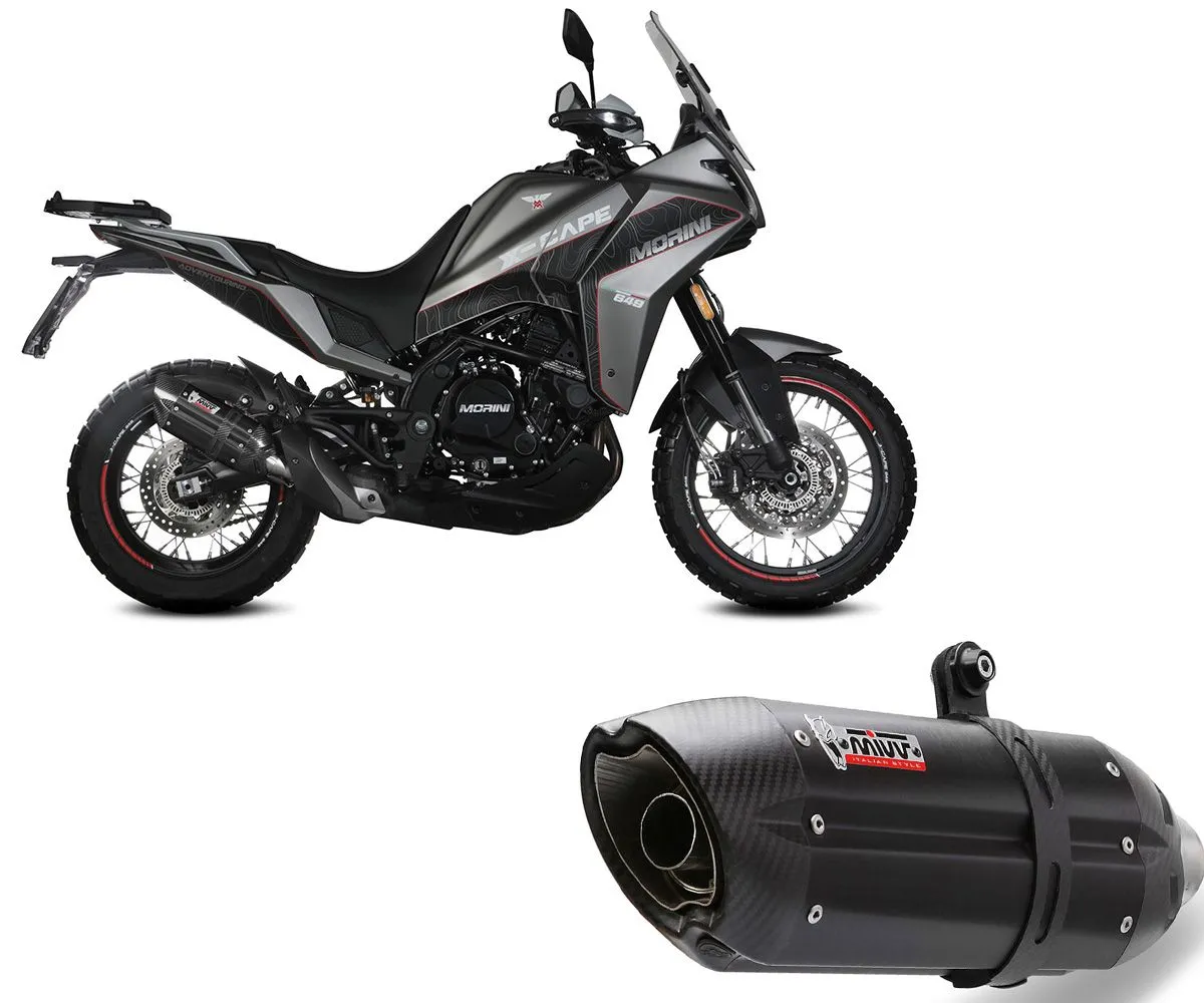 Terminale Di Scarico Mivv Suono Black Inox E5 Per Moto Morini X-cape 2021 > 2024-MM.001.L9-289605
