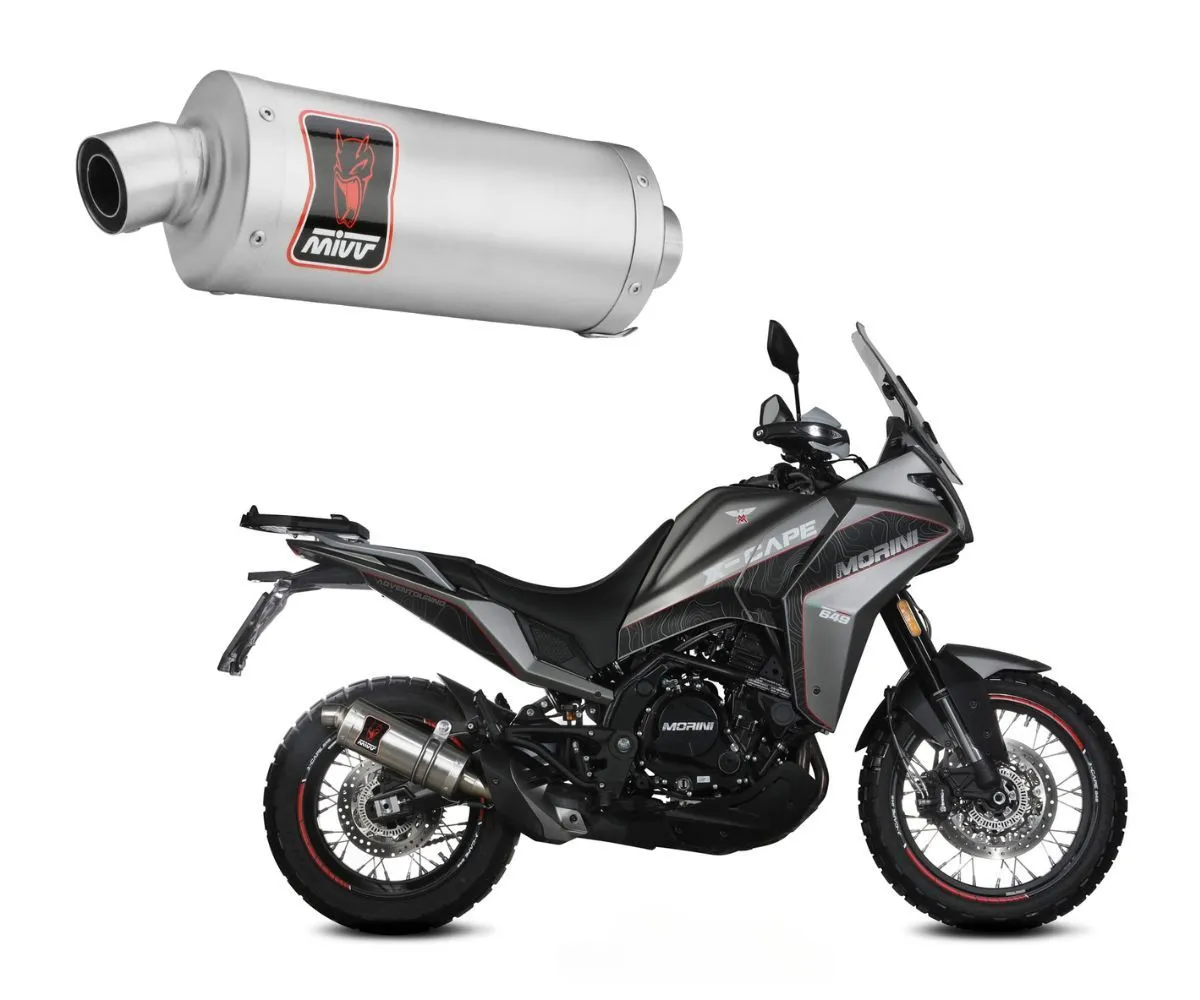 Terminale Di Scarico Mivv Dakar Inox E5 Per Moto Morini X-cape 2021 > 2022-MM.001.LDKX-289602