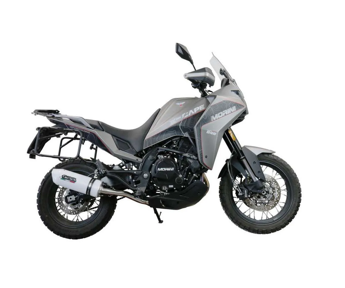 Scarico Semi-completo Gpr Albus Evo4 Omologato Bianco Lucido Per Moto Morini X-cape 650 2021 > 2024-MO.6.CAT.ALBE5-387565