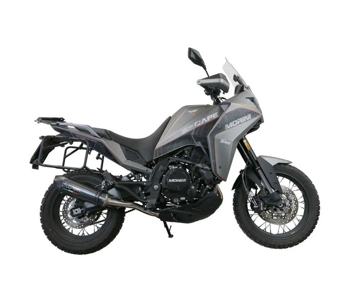 Scarico Semi-completo Gpr Gp Evo4 Poppy Omologato Carbonio Look Lucido Per Moto Morini X-cape 650 2021 > 2024-MO.6.CAT.GPAN.PO-387569