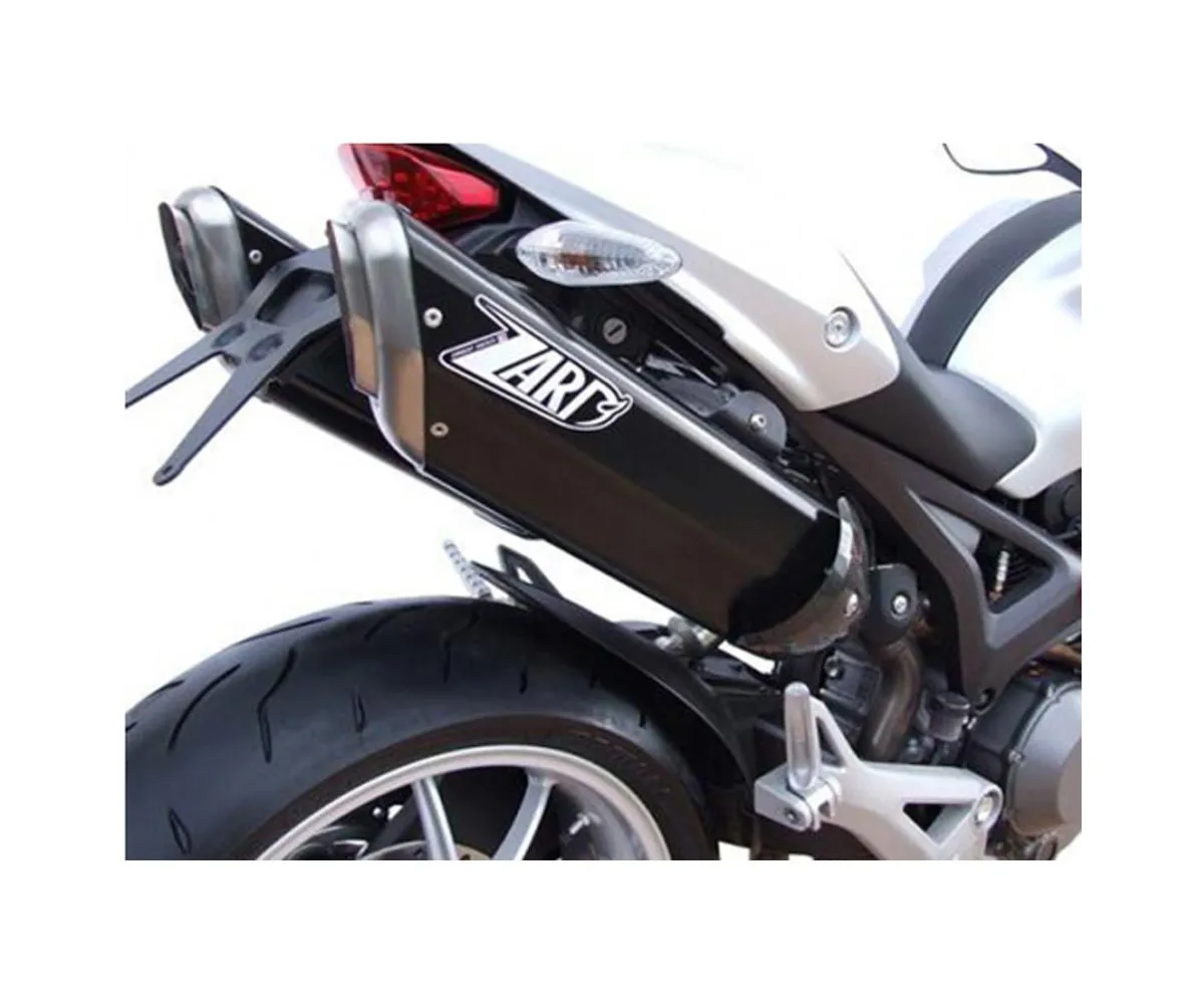 Impianto Di Scarico Zard Zd115apr Neri Ducati Monster 696 2008 > 2016-ZD115APR-247617