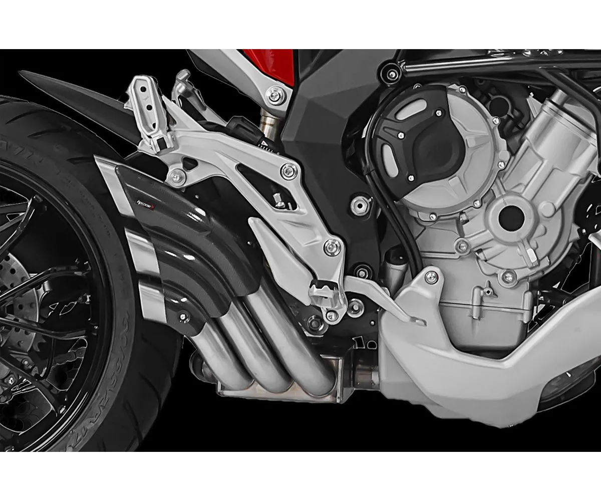 Terminale Di Scarico Hp Corse Hydrotre Satin Cover Carb Mv Agusta Turismo Veloce 2014 > 2019-MV3HY1008/9SCG-A-300598