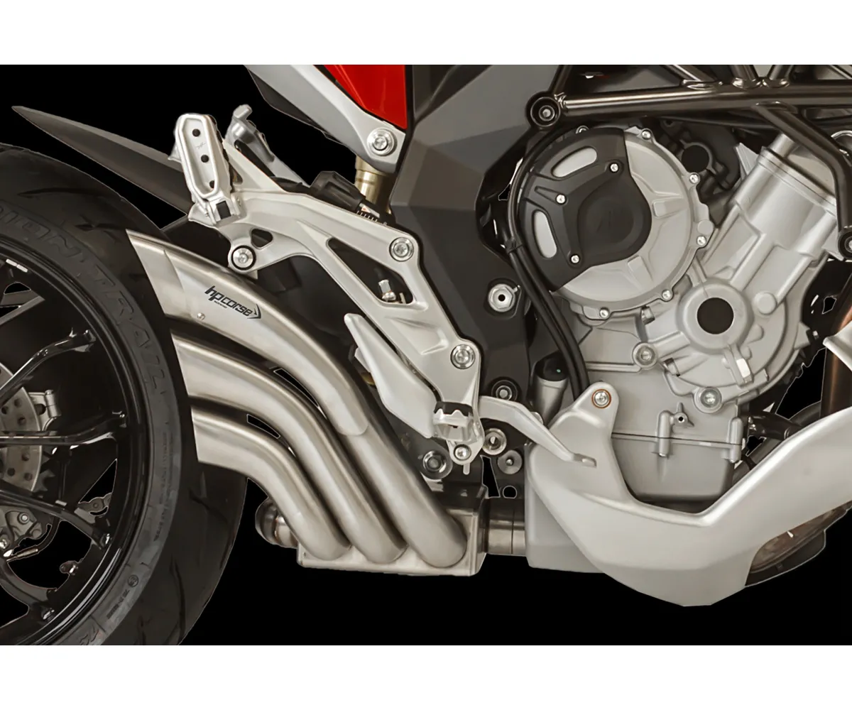 Terminale Di Scarico Hp Corse Hydrotre Satin Cover Inox Mv Agusta Turismo Veloce 2014 > 2019-MV3HY1008/9SCP-A-300597