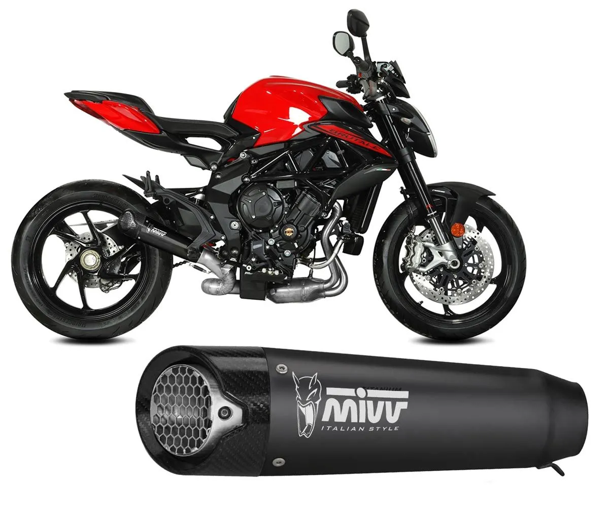 Terminale Di Scarico Mivv X-m5 Acciaio Nero Mv Agusta Brutale 800 / Rr 2017 > 2024-V.004.SC5B-382961