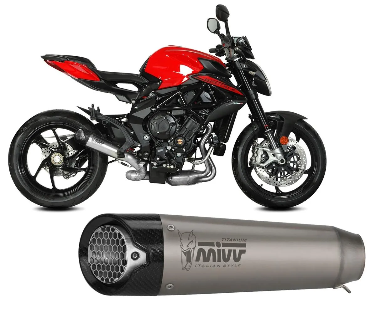 Terminale Di Scarico Mivv X-m5 Titanio Mv Agusta Brutale 800 / Rr 2017 > 2024-V.004.SC5T-382962