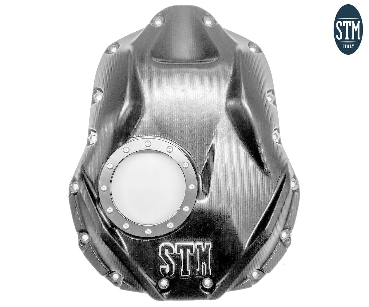 Carter Bagno D'olio Trasparente Sculturato Stm Colore Silver Bmw Gs 1200 2013 > 2018-OBM-S100-230441