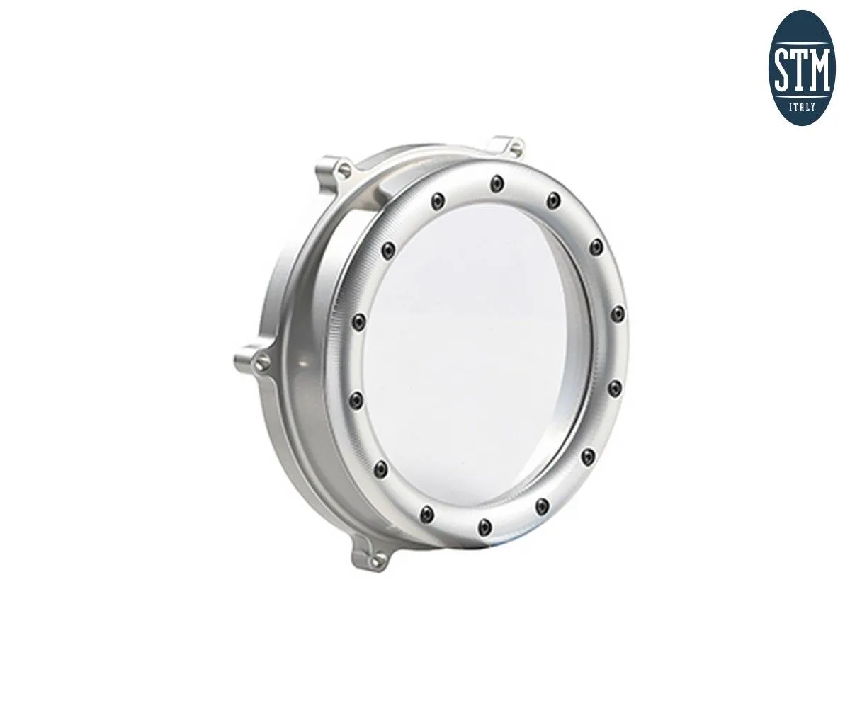 Carter Frizione Trasparente Liscio Stm Colore Silver Ducati V4 Panigale 2018 > 2023-ODU-S400-230468