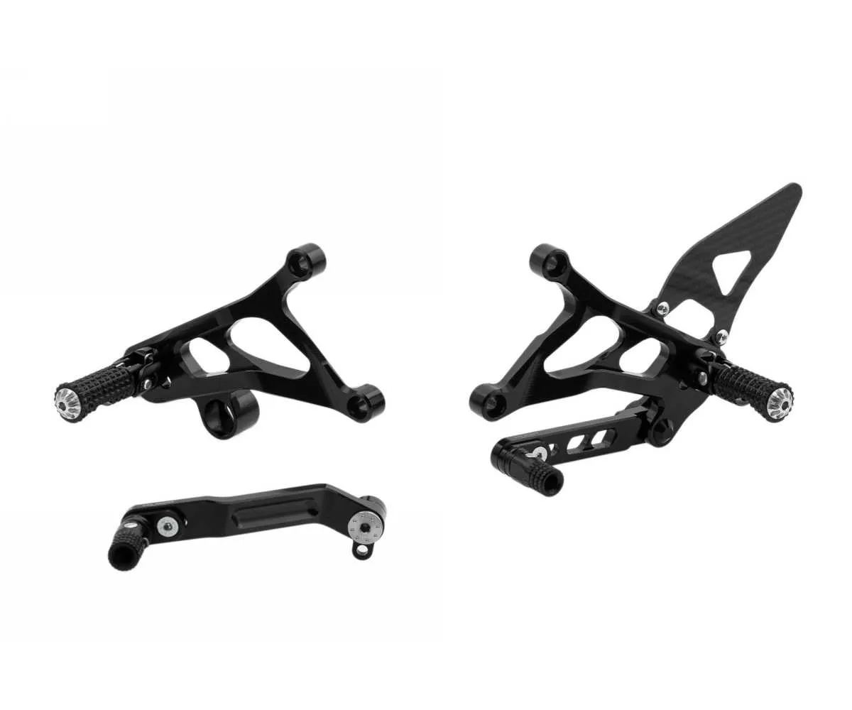 Pedane Regolabili Cnc Racing Nero Mv Agusta Brutale 3 675 2012 > 2015-PE226B-379800
