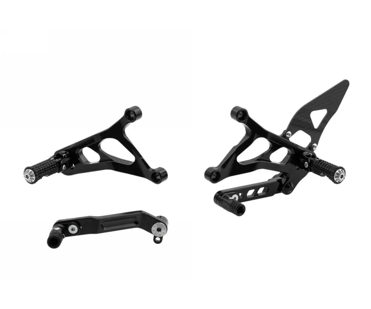 Pedane Regolabili Cnc Racing Nero Mv Agusta F3 675 2017 > 2020-PE227B-366390