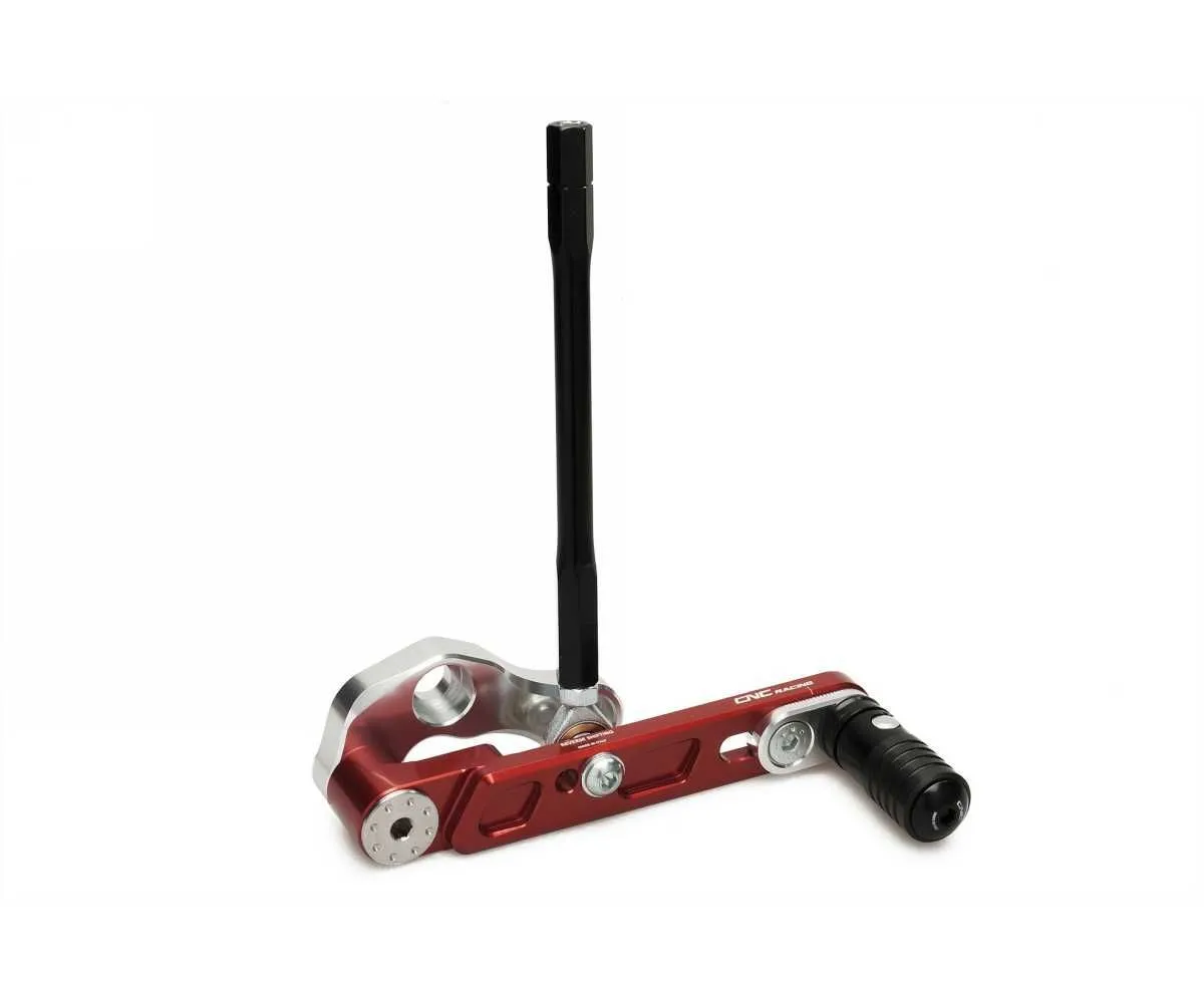 Pedane Regolabili Comandi Cambio Rovescio Limited Edition Cnc Racing Rosso/argento Mv Agusta Brutale 3 675 2012 > 2015-PE330RS-374081