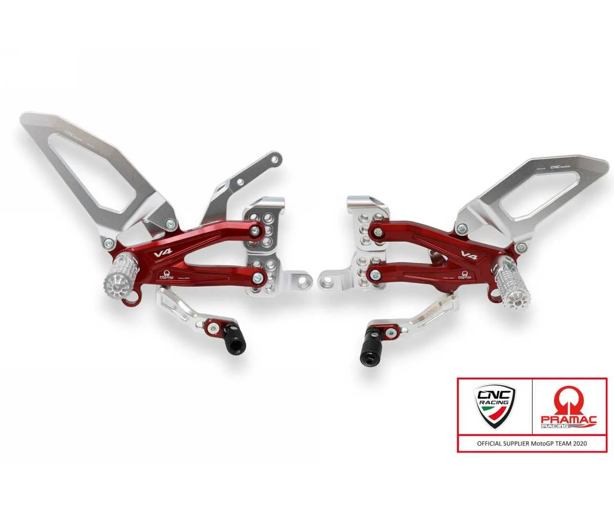 Pedane Regolabili Pramac Racing Limited Edition Cnc Racing Ducati Streetfighter V4 2020 > 2024-PE409BPR-335423