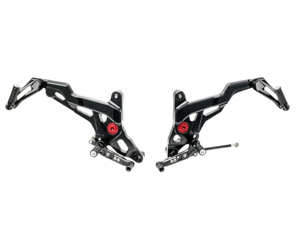 Pedane Regolabili Cnc Racing Nero Ducati Monster 1200 2014 > 2016-PE441B-378691