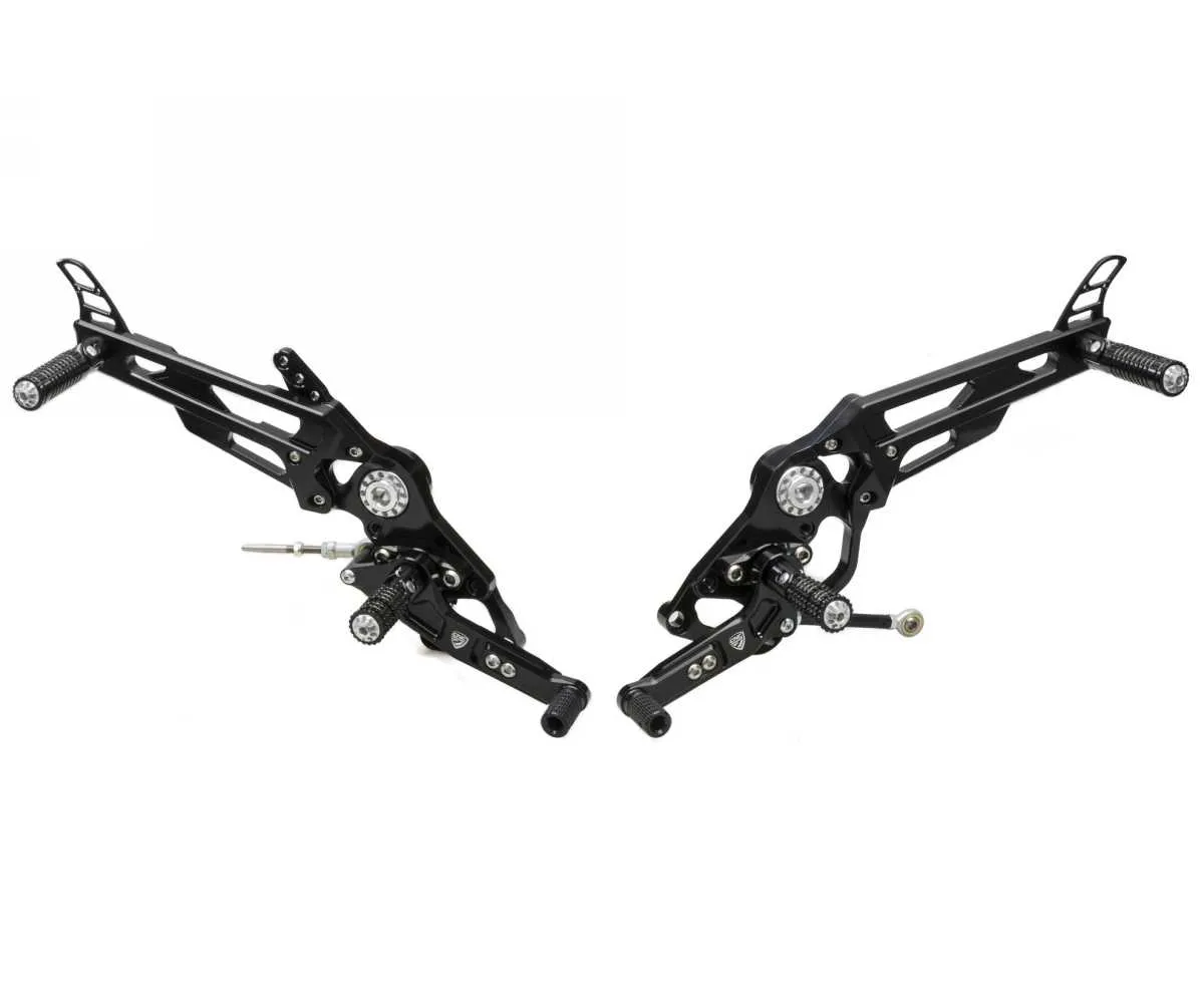 Pedane Regolabili Cnc Racing Nero Ducati Monster 797 2017 > 2020-PE445B-369665