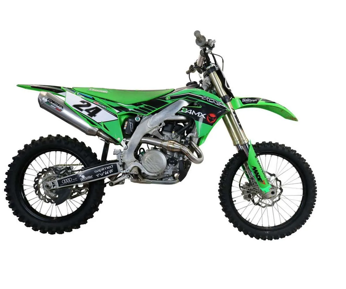 Scarico Completo Gpr Pentacross Inox Racing Inox 304 Satinato Per Kawasaki Kx 450 X 2019 > 2020-PNT.EN.4.IO-387359