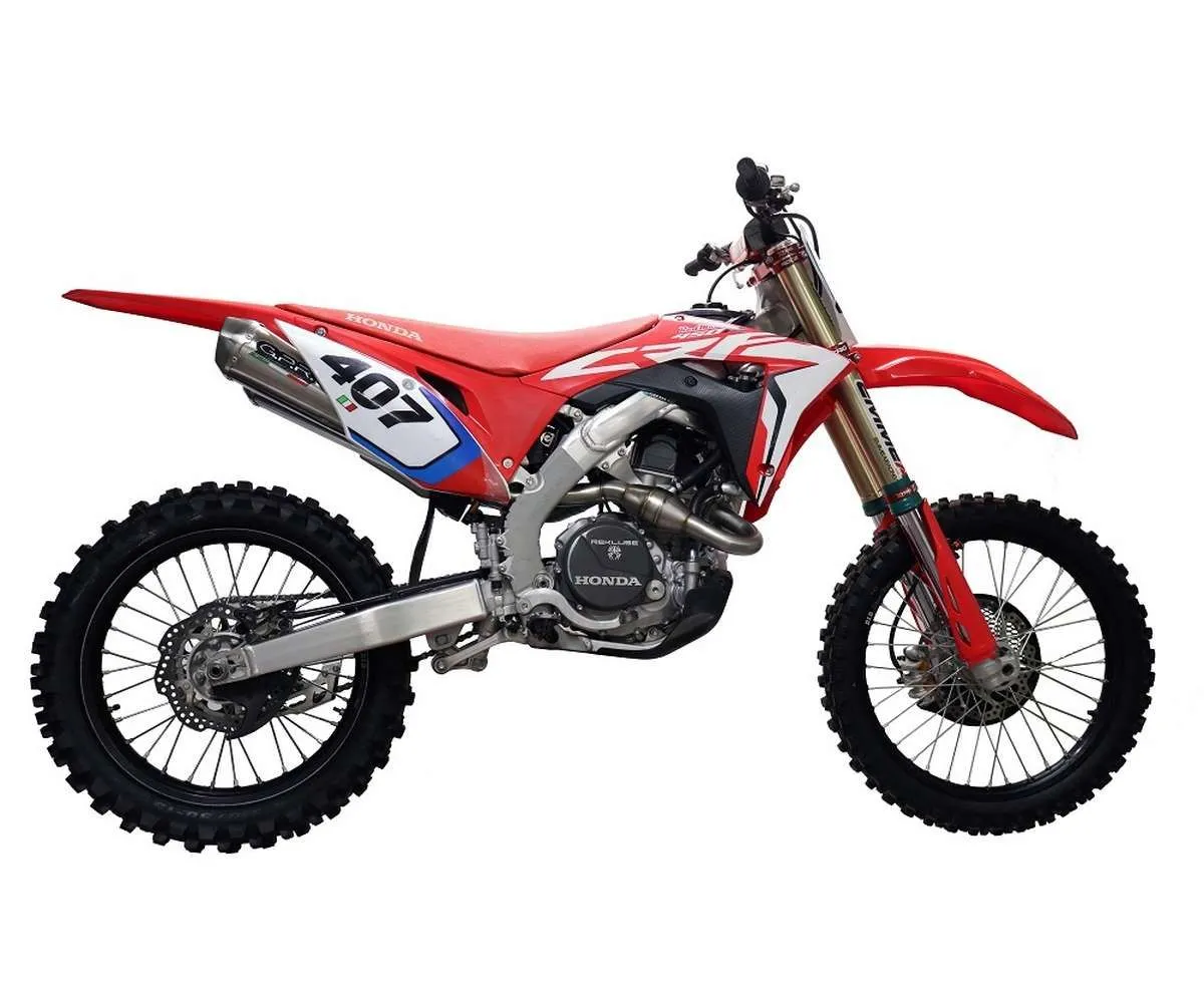 Coppia Scarichi Impianto Completo Gpr Pentacross Full Titanium Racing Per Honda Crf 250 R 2018 > 2020-PNT.MX.11.FTT-301929