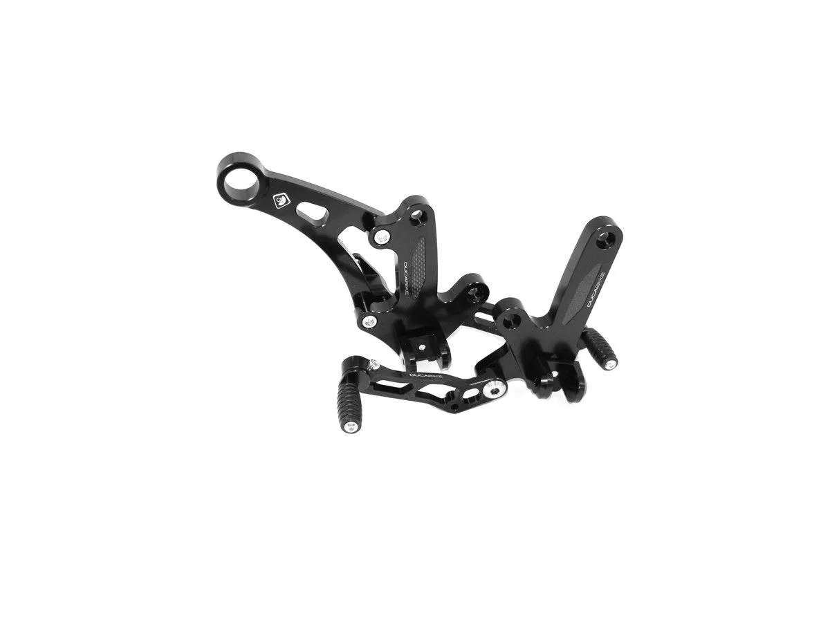 Pedane Regolabili Nero-sero Ducabike Dbk Per Ducati Diavel 2010 > 2018-PRDV01DD-308644