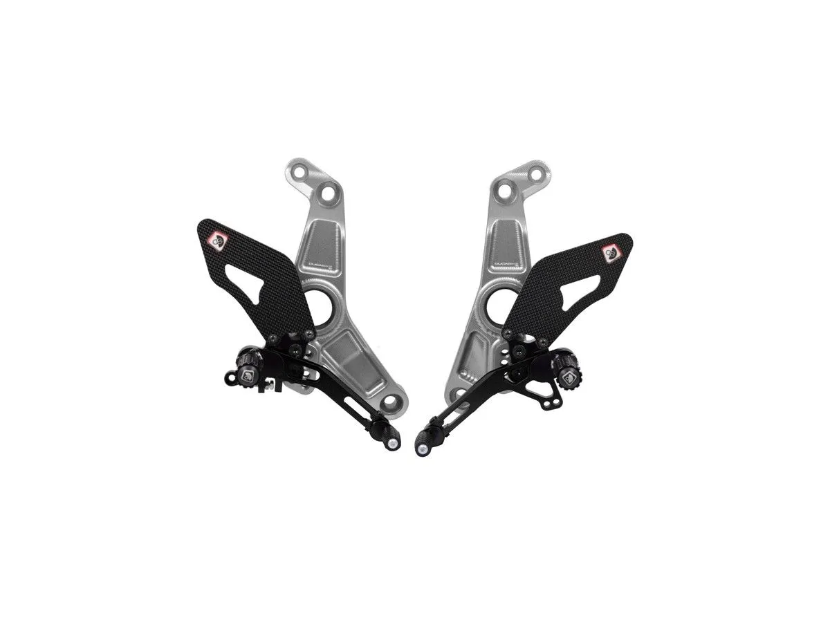 Pedane Regolabili Silver-serro Ducabike Dbk Per Ducati Monster 1200 2014 > 2021-PRM1202ED-318705