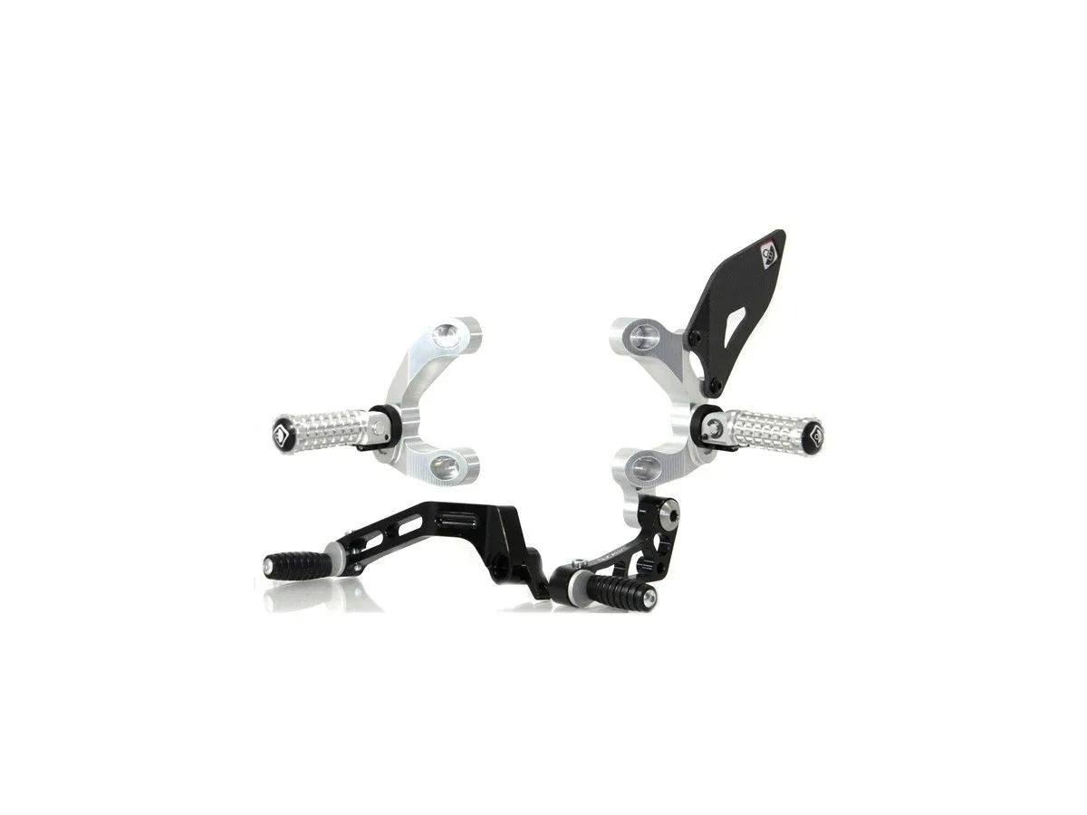 Pedane Regolabili Streetfighter Silver-serro Ducabike Dbk Per Ducati Streetfighter 848 2011 > 2015-PRSF02ED-324164