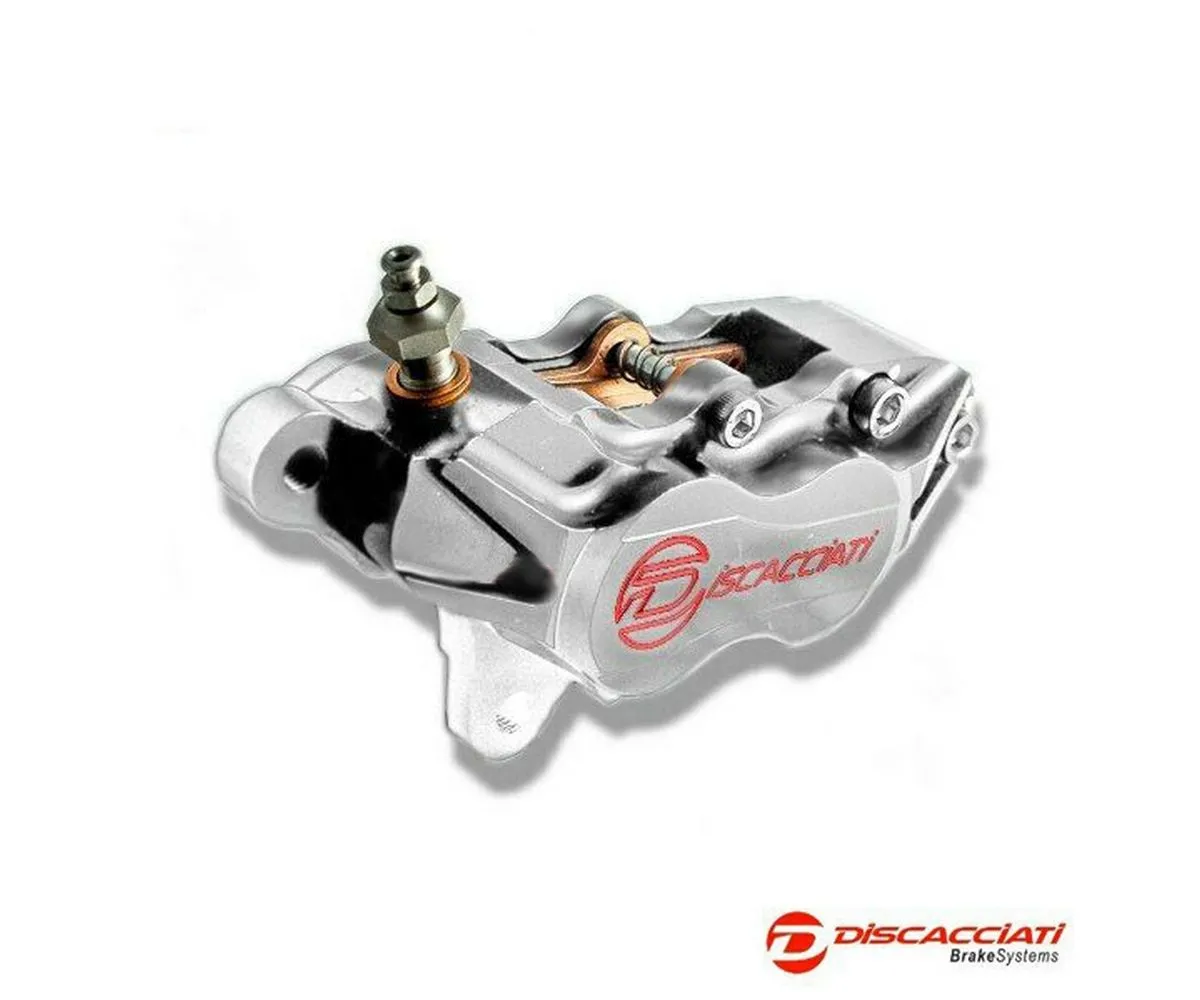 Pinza Assiale 4 Pistoni Discacciati Triumph Thruxton Con Pastiglie Sinistra Anodizzato Silver-FDR0078S-246394