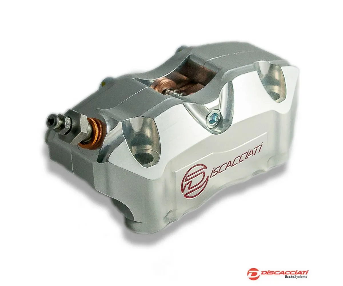 Pinza 4 Pistoni Radiale Sinistra Discacciati Interasse 82 Mm Con Pastiglie Anodizzato Silver-FDR0082S-246383