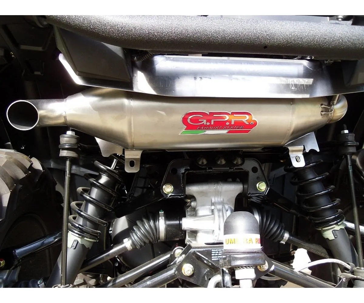 Terminale Di Scarico Gpr Deeptone Atv Omologato Acciaio Inox Per Polaris Xp 850 / Forest 2010 > 2014-QUSP.150.DEATV-291956