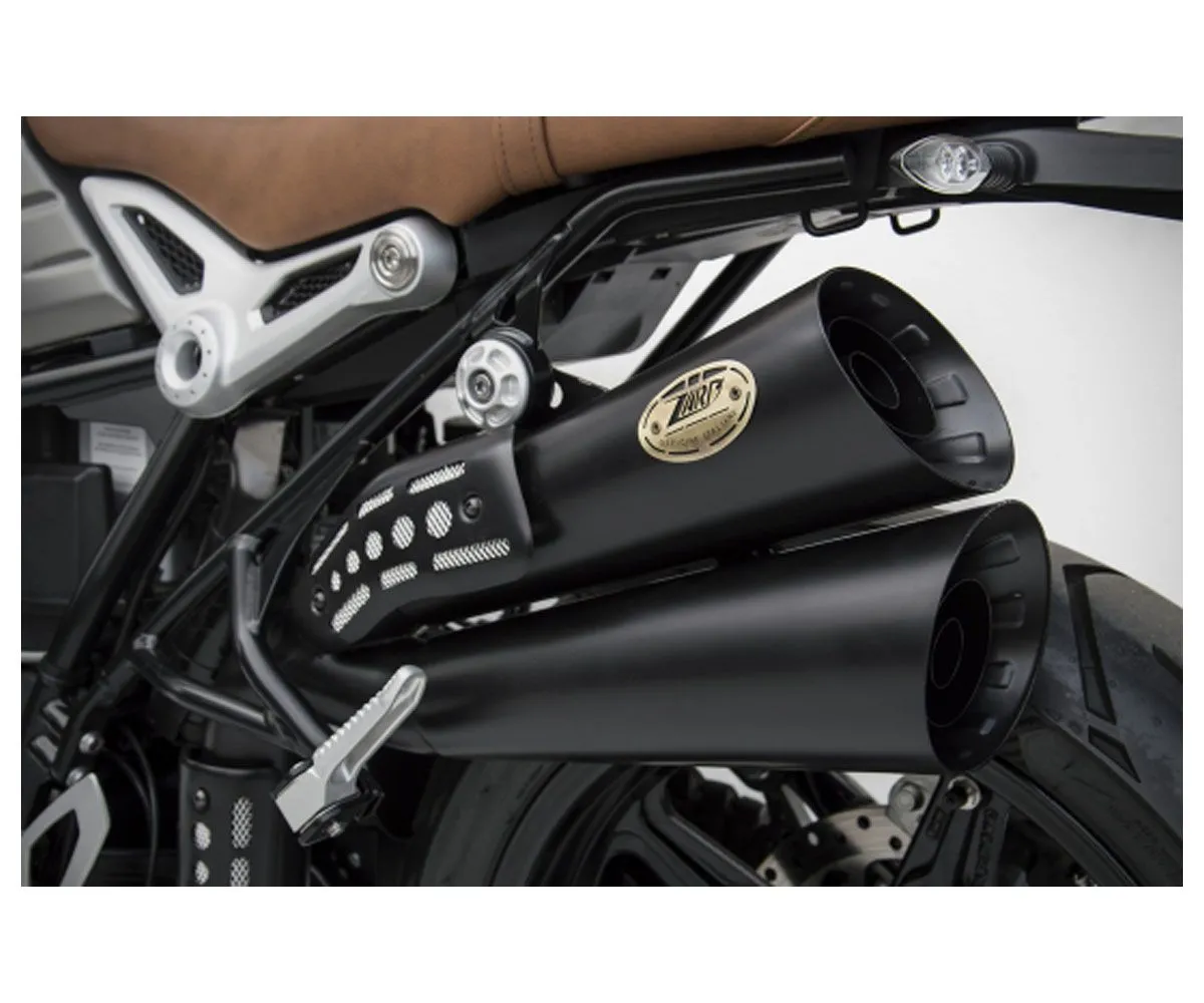 Terminale Di Scarico Zard Hardy Acciaio Inox Black Per Bmw R Nine-t 2021 > 2022-ZBW009S10SSR-B-301152
