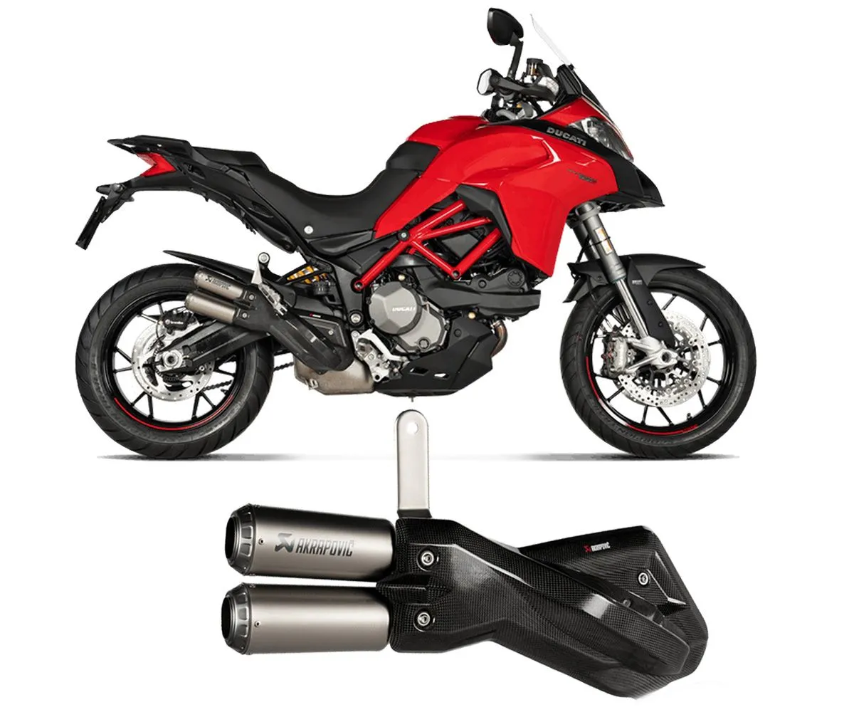 Terminale Di Scarico Akrapovic In Titanio Per Ducati Multistrada 950 / S 2021 > 2024-S-D9SO18-HIFFT-290401
