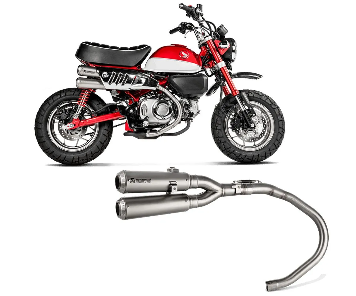 Terminale Di Scarico Akrapovic In Titanio Per Honda Monkey 2019 > 2024-S-H125SO5-FFT-290418