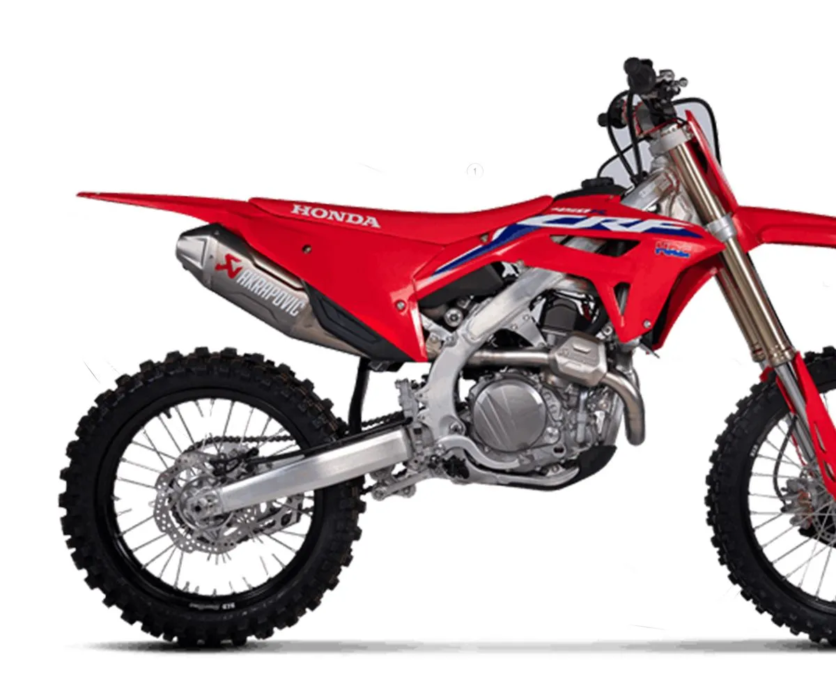 Terminale Di Scarico In Titanio Akrapovic Per Honda Crf 450 R 2021 > 2023-S-H4MET16-FDHLTA-248001