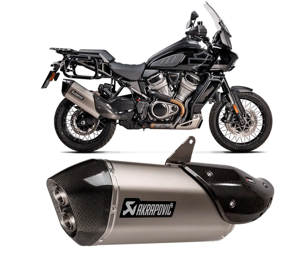 Terminale Di Scarico Akrapovic In Titanio Per Harley Davidson Pan America 1250 2021 > 2022-S-HD12SO1-HAFT-290414