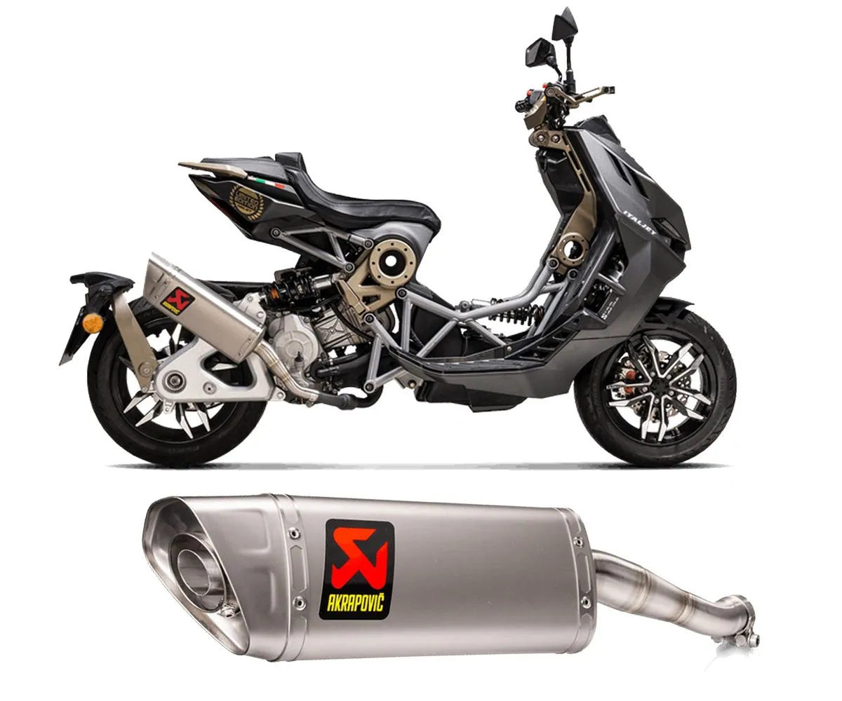 Terminale Di Scarico Akrapovic In Titanio Per Italjet Dragster 125 2021 > 2023-S-IT125SO2-APT-290421