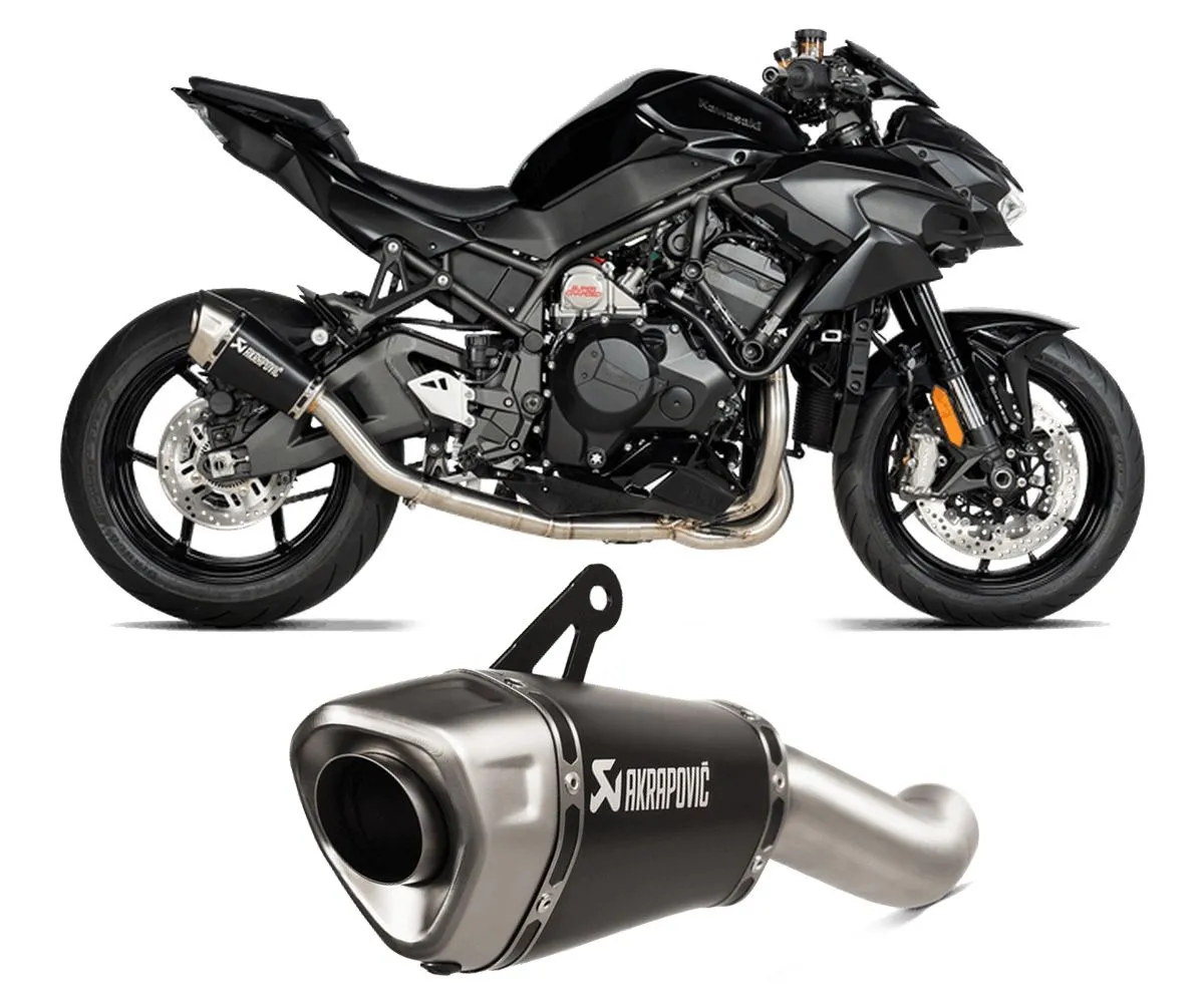Terminale Di Scarico Akrapovic In Titanio Per Kawasaki Z H2 2020 > 2024-S-K10SO29-ASZTBL-290433