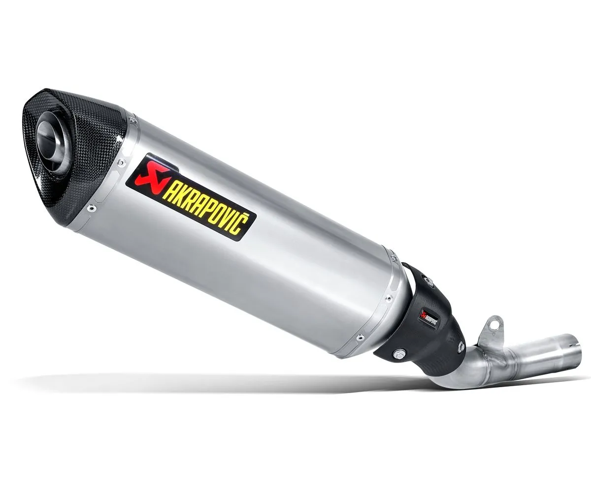 Terminale Di Scarico Omologato In Titanio Akrapovic Per Kawasaki Z 800 E 2013 > 2016-S-K8SO1-HRT-301199