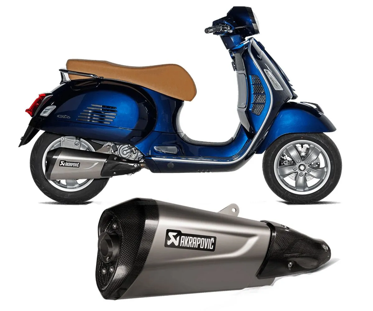 Terminale Di Scarico Akrapovic In Acciaio Inox Per Vespa Sei Giorni 2021 > 2023-S-VE3SO11-ZDFSS-290440