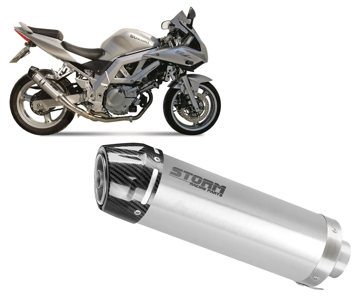 Terminale Di Scarico Storm Gp Inox Coppa In Carbonio Per Suzuki Sv 650 2003-74.S.010.LXSC-388607