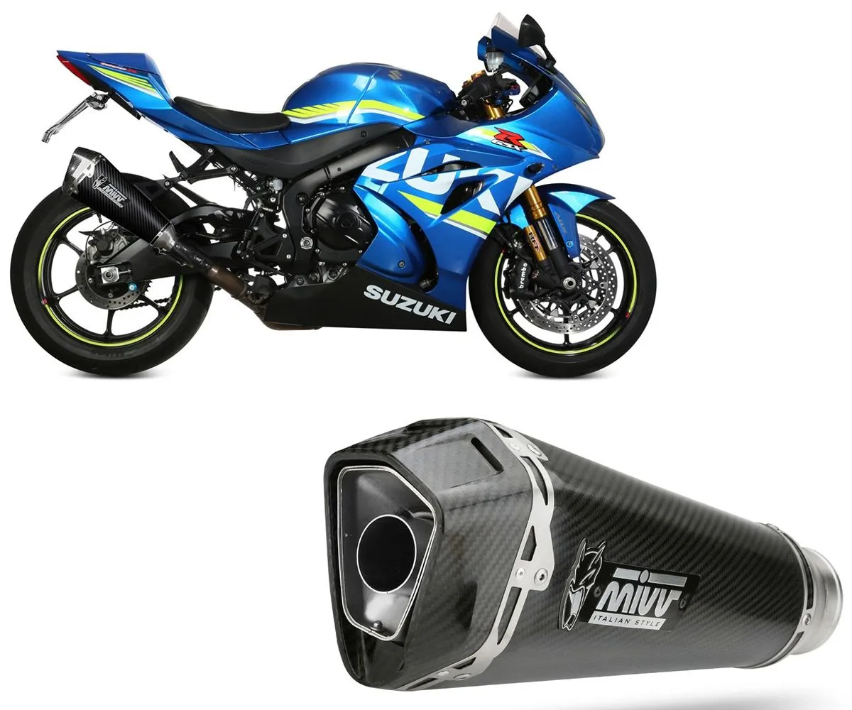 Terminale Di Scarico Mivv Delta Race Nero Per Suzuki Gsx-r 1000 2017 > 2020-S.050.LDRC-290353