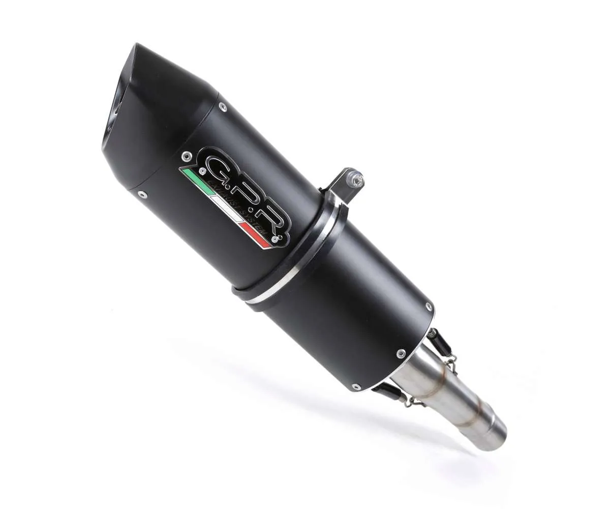 Terminale Di Scarico Gpr Furore Nero Omologato Nero Opaco Per Suzuki Gsx-r 1000 K5 2005 > 2006-S.80.CAT.FUNE-387656